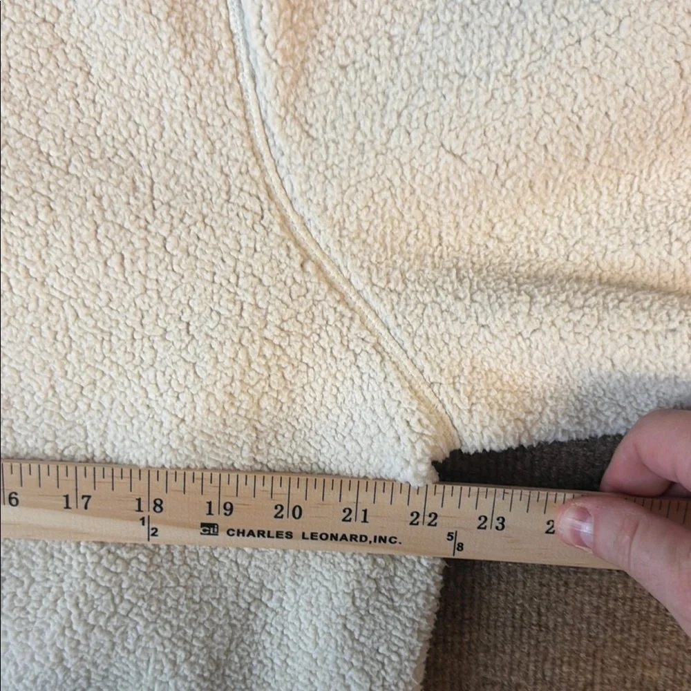Carbon2cobalt Sweater Mens XL Beige Sherpa Fleece High Pile 1/4 Zip Pullover